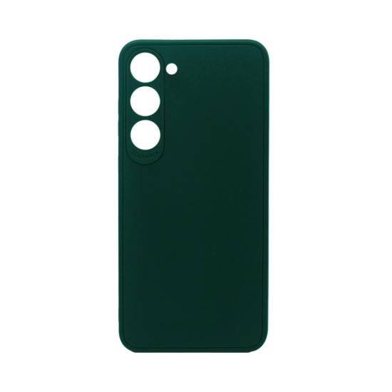 Soft Silicone Case with Camera Shield for Samsung Galaxy S24 Plus Green